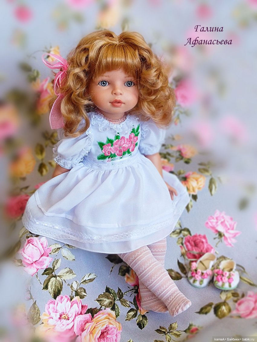 Показ причёсок в новом платьице из шёлка... с куколкой фирмы TOYSE CE ISPAN (фото 3)