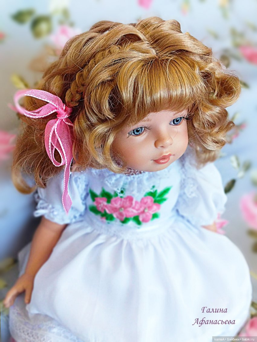 Показ причёсок в новом платьице из шёлка... с куколкой фирмы TOYSE CE ISPAN (фото 5)