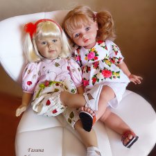 Две подружки встречают гостью... ( о кукле Сиссель Скилле и кукле Тоузе)