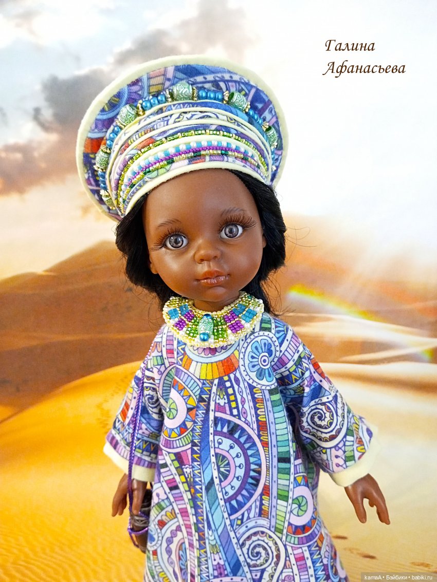 Костюмы центральной Африки на моих куклах (фото 8)