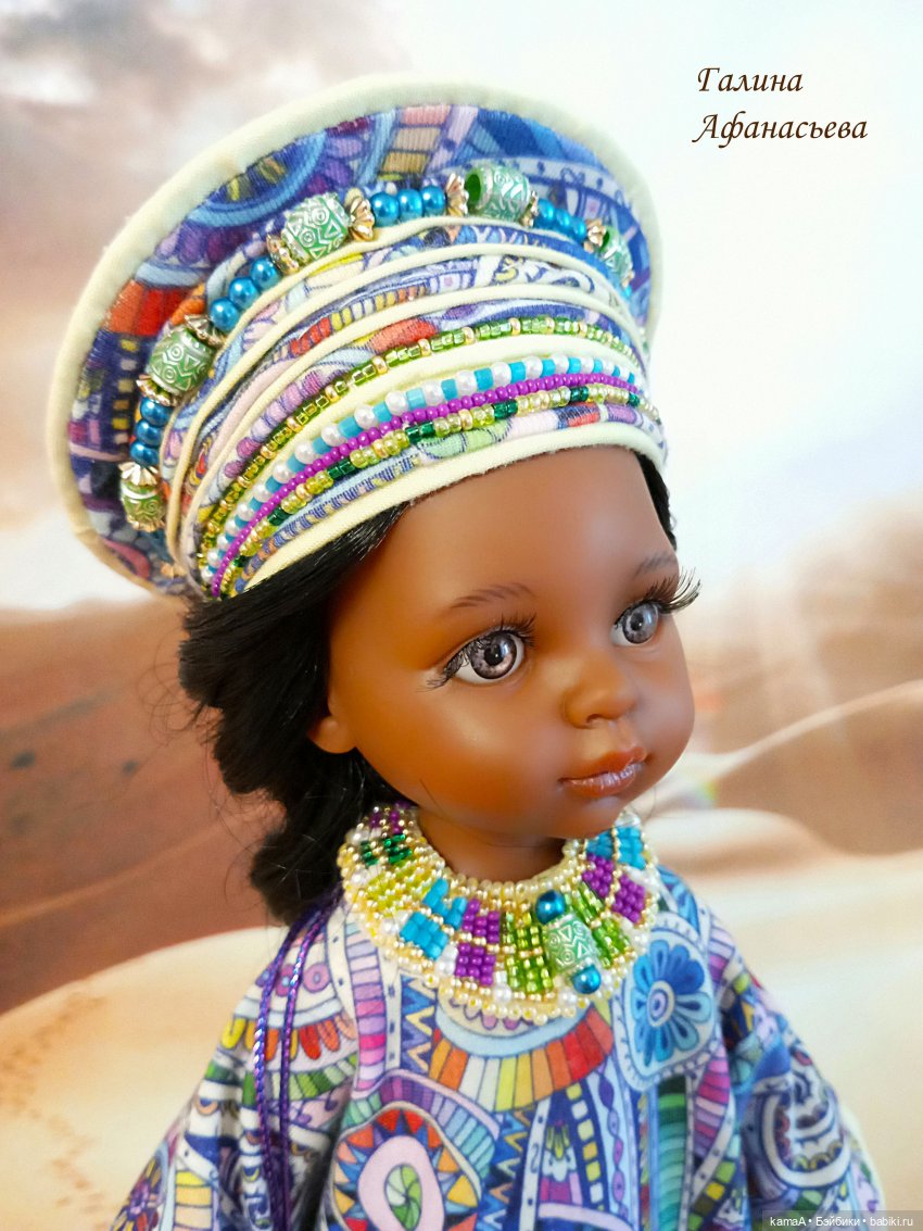 Костюмы центральной Африки на моих куклах (фото 10)