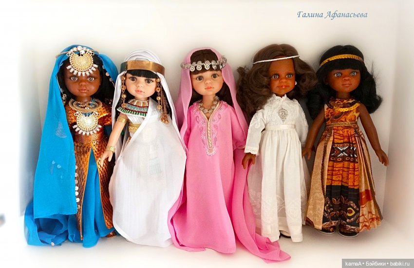 Костюмы центральной Африки на моих куклах (фото 2)