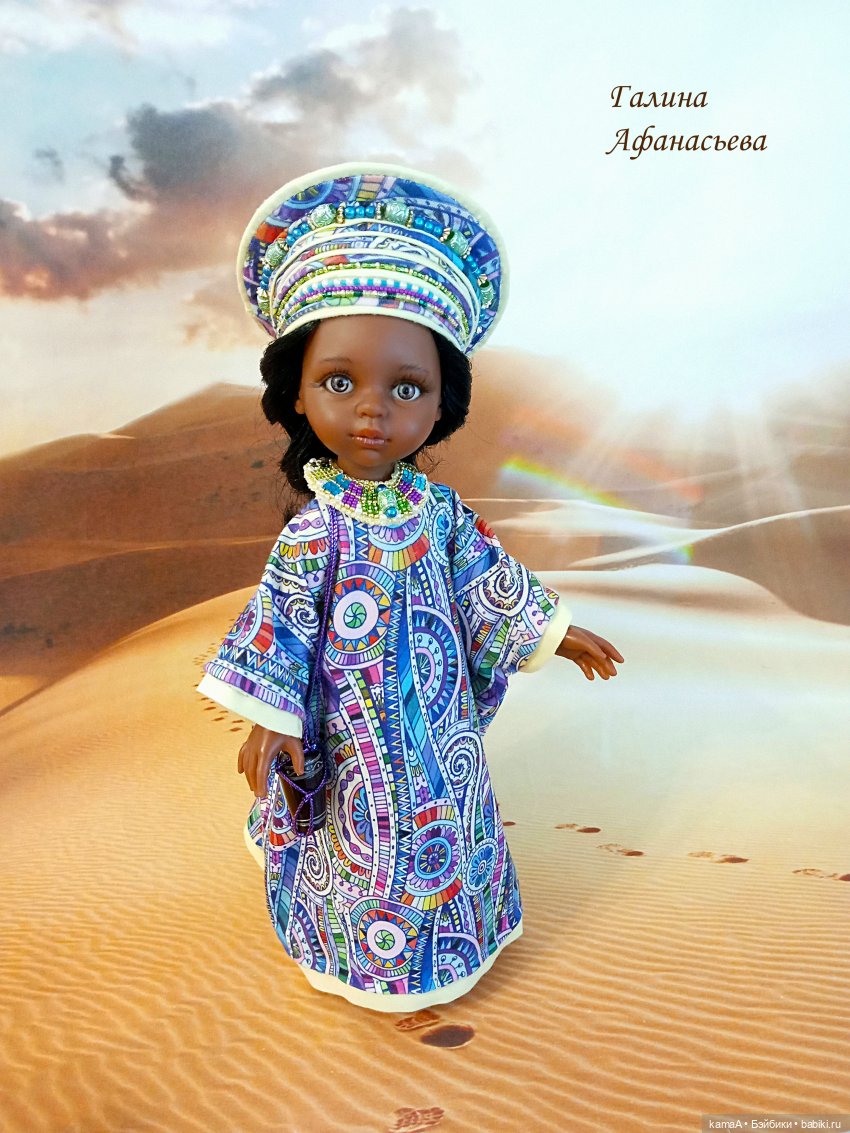 Костюмы центральной Африки на моих куклах (фото 9)