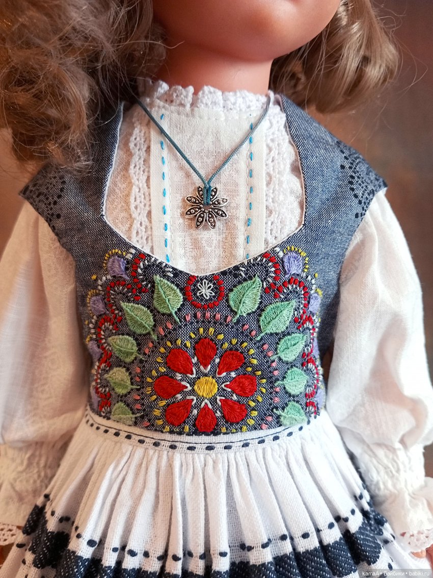 Платье для Лизы в фольклёрном стиле