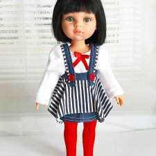 Джинсовый наряд для куклы Паола Рейна