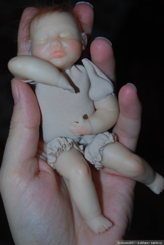 Крошка на ладошке — Авторские миниатюрные куклы: лепка (фото 3)