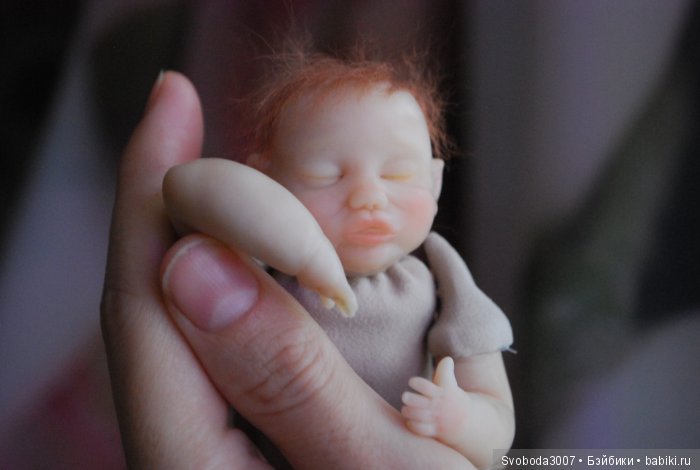 Крошка на ладошке — Авторские миниатюрные куклы: лепка