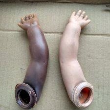 Эксперимент с пятнами у кукол ГДР