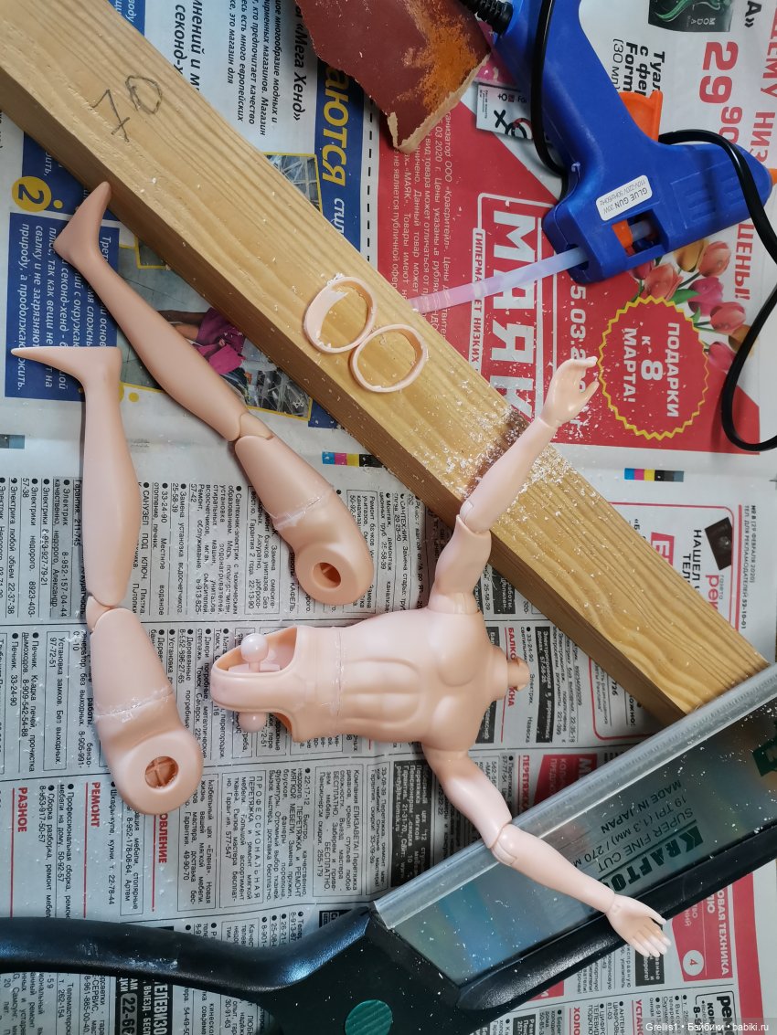 Дедули из Артуров — Реставрация и преображение кукол: ремонт (фото 5)