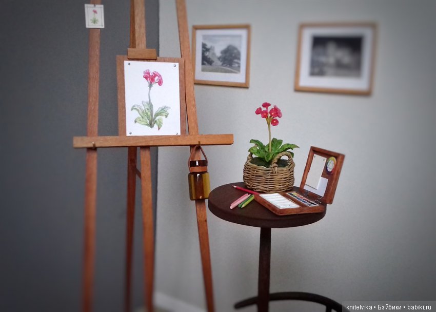 Авторская шарнирная кукла художник-ботаник | Бэйбики Авторская шарнирная кукла художник-ботаник