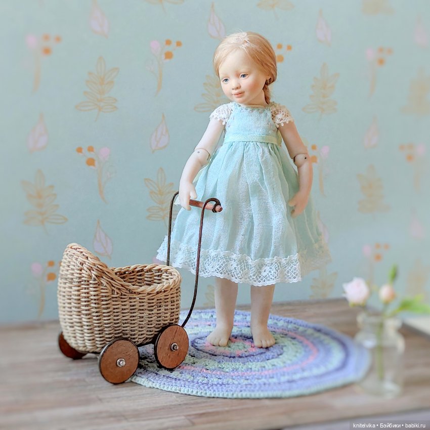 Миниатюрная шарнирная кукла, 1/12, Flumo, Виктория Книтель, knitelvika,