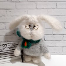 Кролик Саввушка, игрушка вязанные крючком