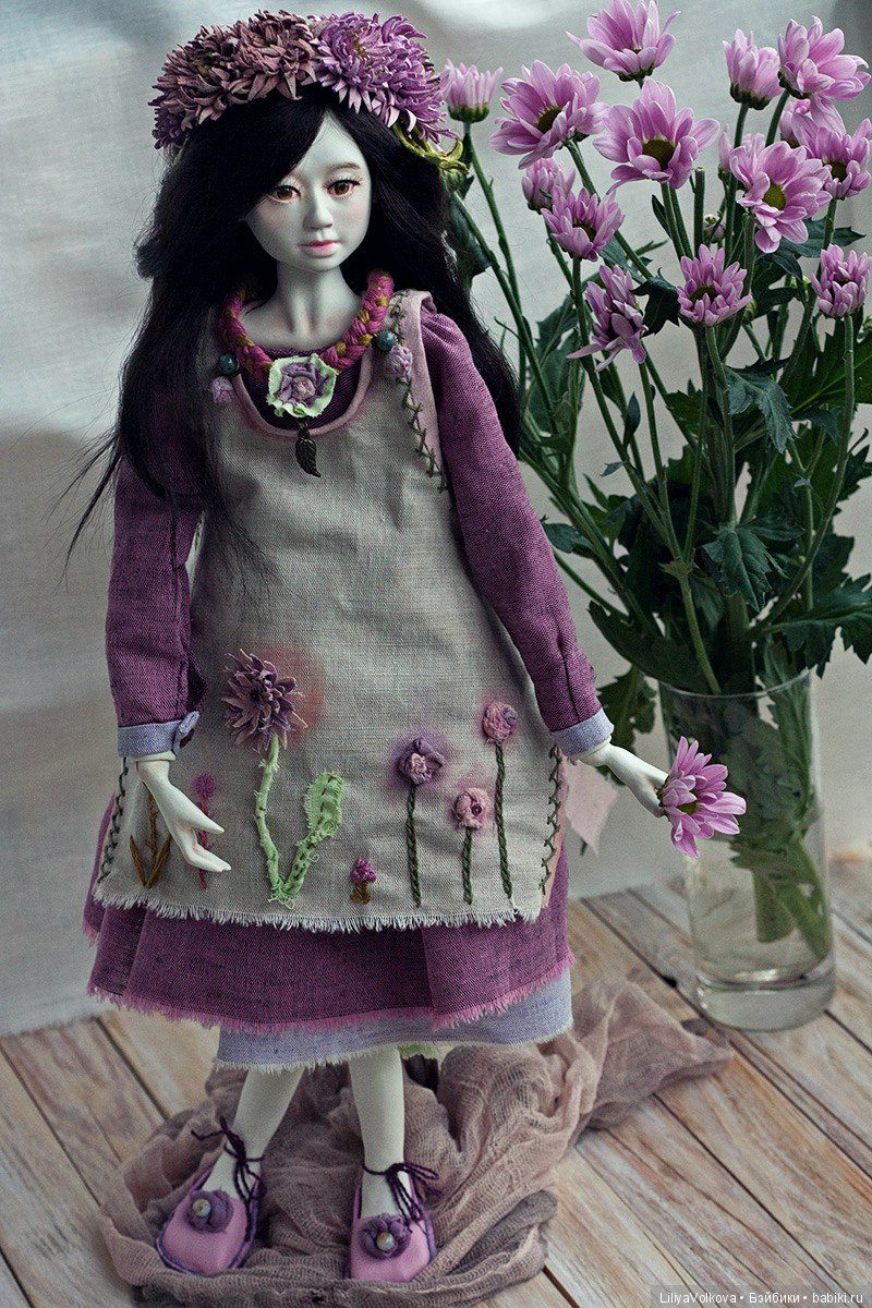 Авторская кукла Хризантема (фото 3)