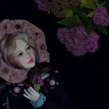 Виолетта. Авторская коллекционная подвижная кукла