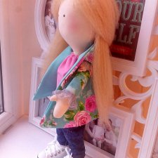 Текстильная куколка Зефиринка