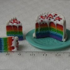 Радужные тортики