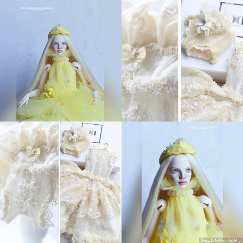 Авторские шляпки и винтажные наряды для кукол - Liya Drozzd