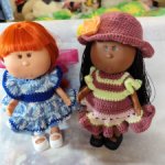 Вязанные платья для Мии булочки (24  см)