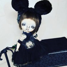 Мышка художественная шарнирная кукла