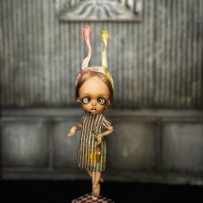 Солнечный зайчик авторская шарнирная кукла