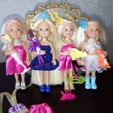 Куклы Челси и их подружки с аксессуарами и игрушками, цена за всех кукол