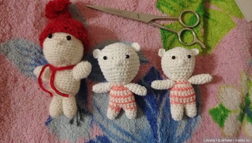 Свяжем по питомцу для наших любимых кукол. Амигуруми. Мишка