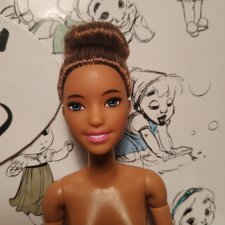 Барби Barbie "Безграничные движения" брюнетка. Нюд (2)