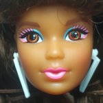Голова Барби музыкант Barbie Rewind 80s Night Out (Репродукция 2021 год) (2)