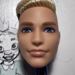 Голова Праздничного Кена блондина. 2025 год