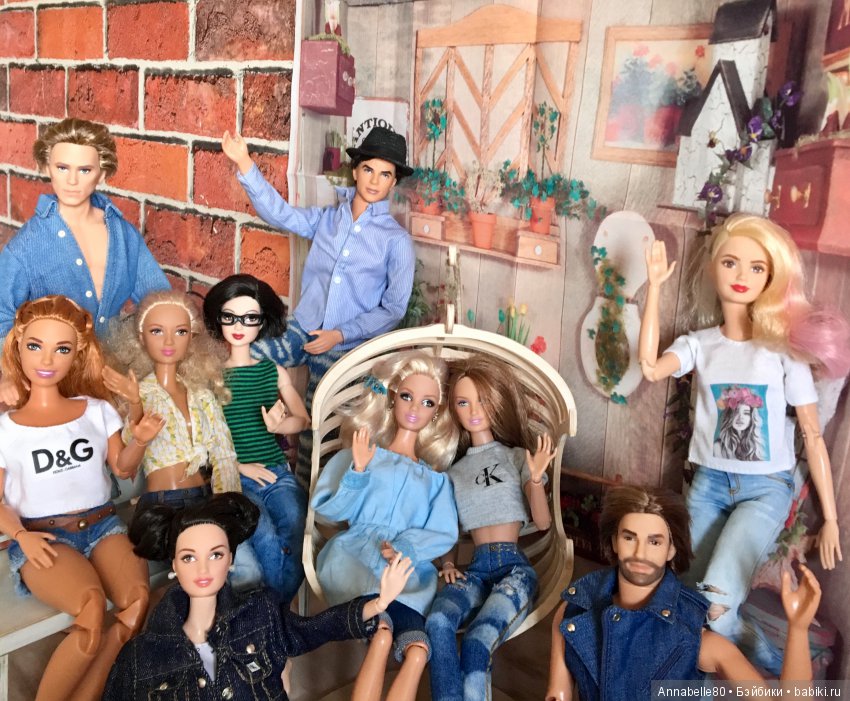 Джинсовый кантри-топик — Куклы Barbie (Барби): Looks