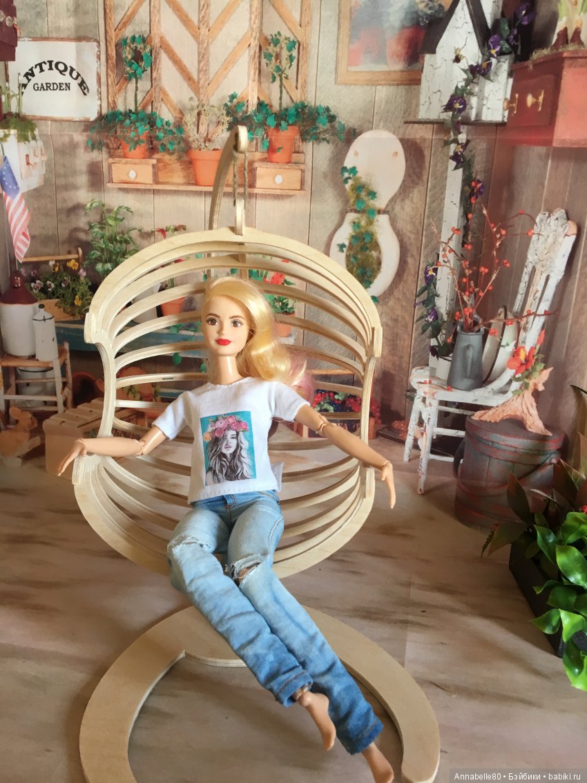 Джинсовый кантри-топик — Куклы Barbie (Барби): Looks