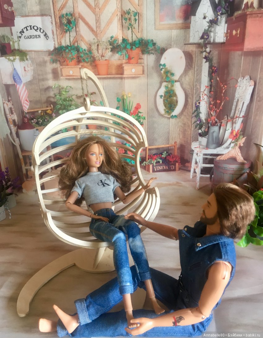 Джинсовый кантри-топик — Куклы Barbie (Барби): Looks (фото 2)