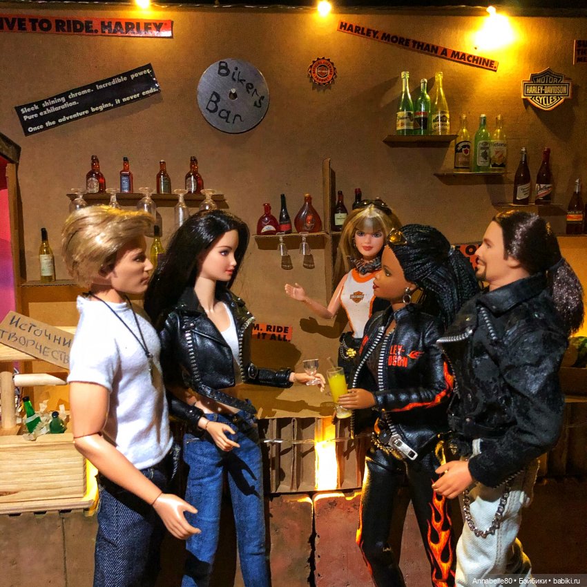 Harley Davidson Barbie или байкерский бар