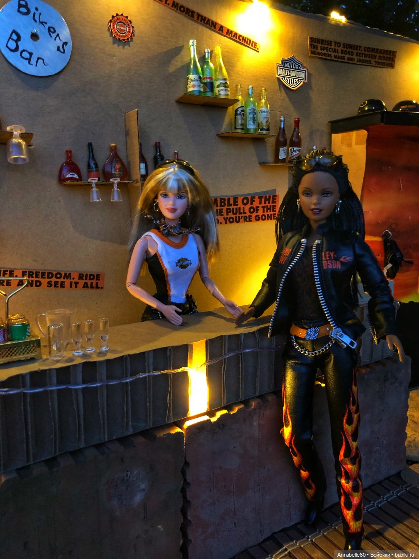 Harley Davidson Barbie или байкерский бар