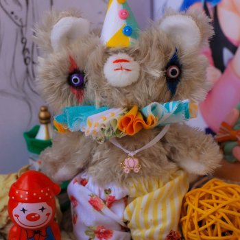 Мишка Crazy Boo Клоун