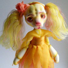 Фьюри - шарнирная собачка цветочек