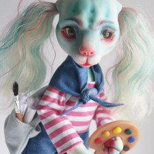 Малер - шарнирная собака художник