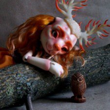 Моя рогатенькая собачка готова. Осталось придумать ей имя. Скоро она мне его сама подскажет