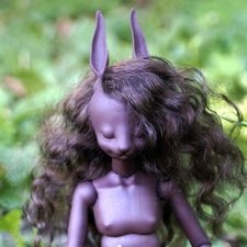 Зайка цвета тёмного шоколада Esteradolls