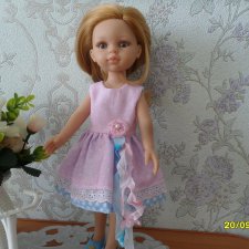 Платье на куклу рост 32-35см.