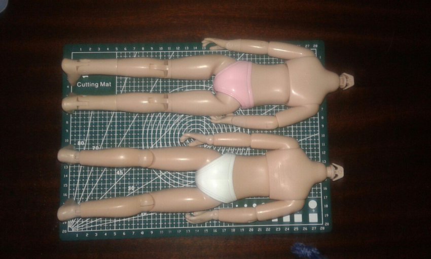 Ещё один способ гибридизации на теле Jolina Zapf Creation и сравнение 2-х типов тела Джолин (фото 2)