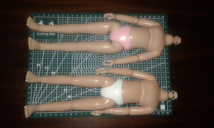 Ещё один способ гибридизации на теле Jolina Zapf Creation и сравнение 2-х типов тела Джолин