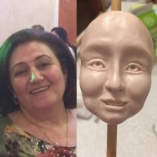 Начала работу над портретом