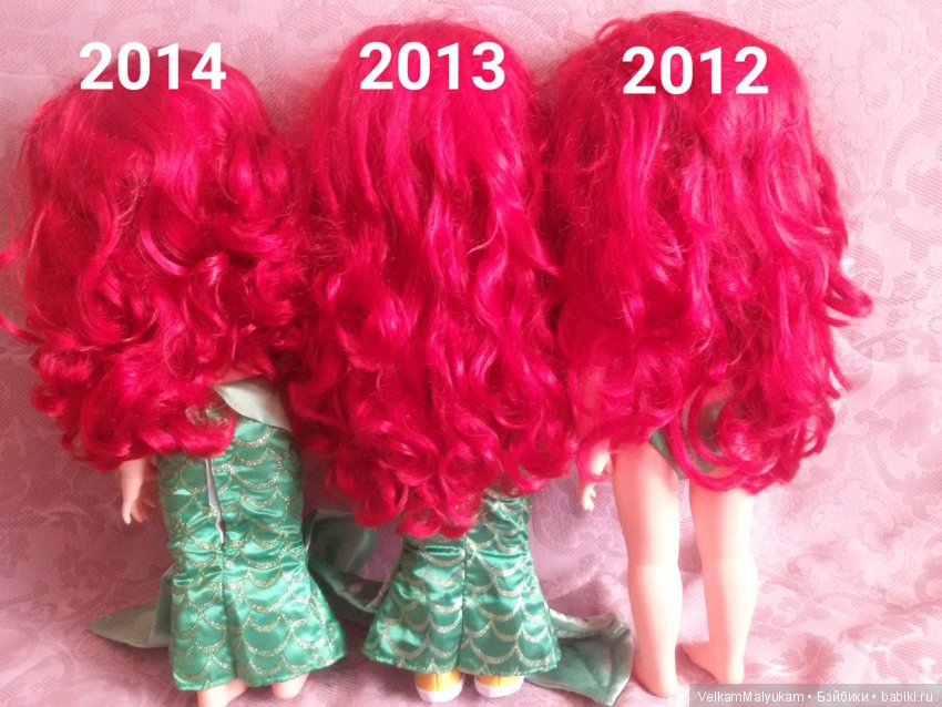 Сравнение кукол Дисней Аниматор разных годов производства (фото 2)