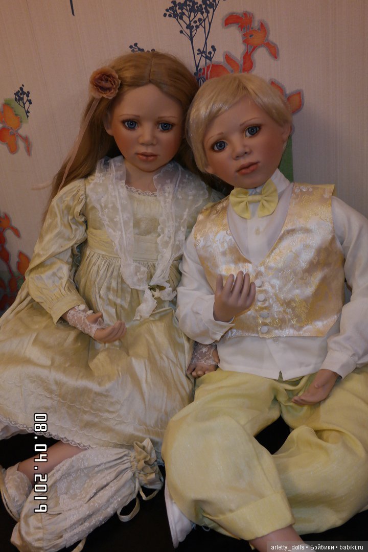 История о брате и сестре — Куклы Christine Orange (Кристин Оранж): фарфор