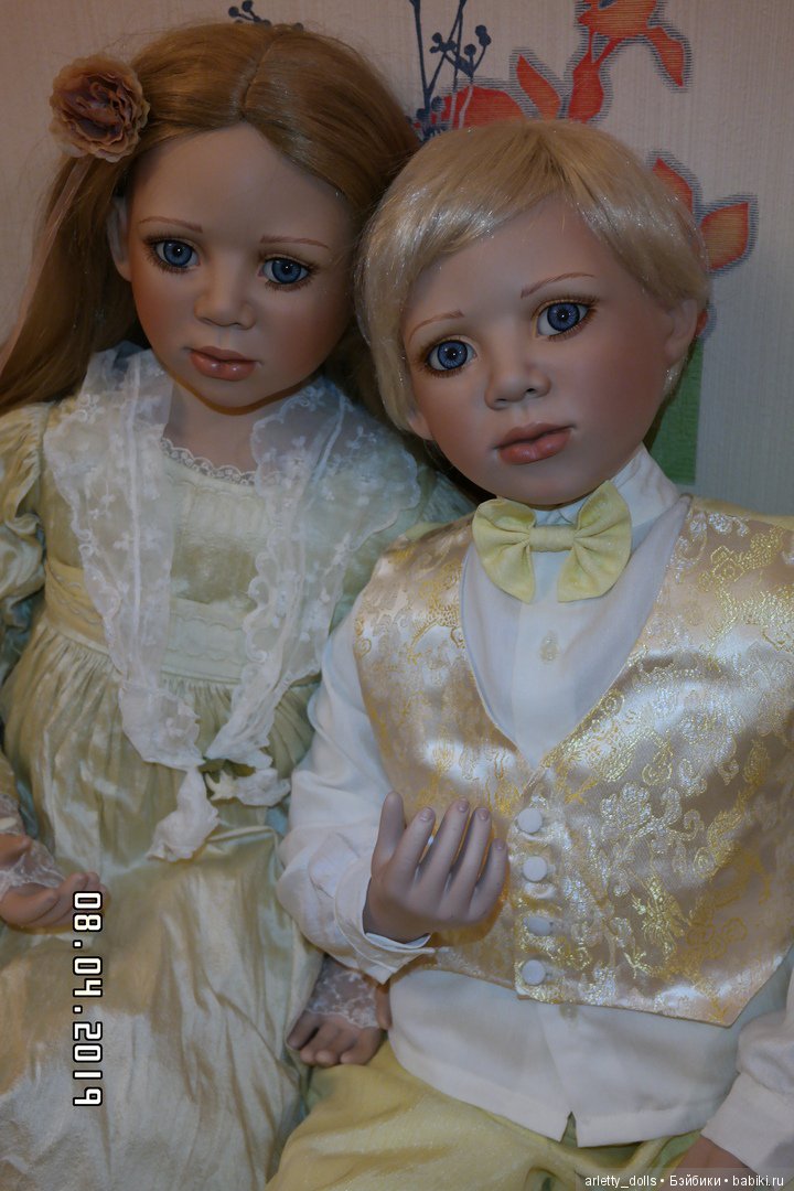 История о брате и сестре — Куклы Christine Orange (Кристин Оранж): фарфор