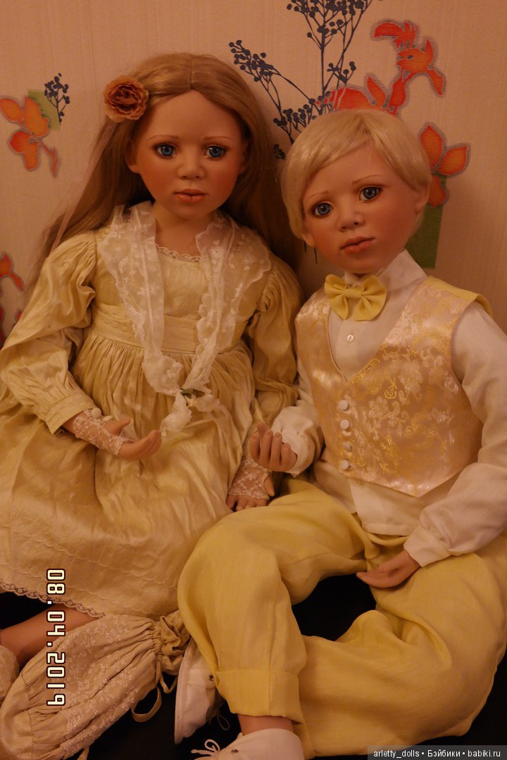 История о брате и сестре — Куклы Christine Orange (Кристин Оранж): фарфор