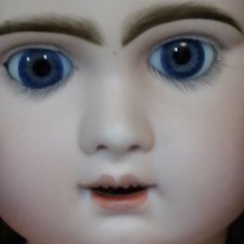 Пришла моя зубастенькая Jumeau долгожданная! 75 сантиметров, девочка с бездонными глазками