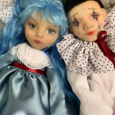 Пьеро и Мальвина. Авторские куклы