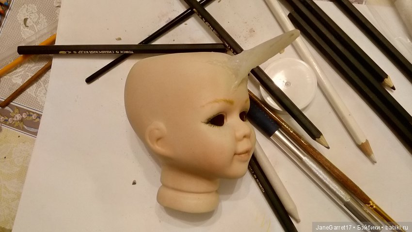 Вторая жизнь фарфоровой головки. Единорог Рафаэль (фото 4)